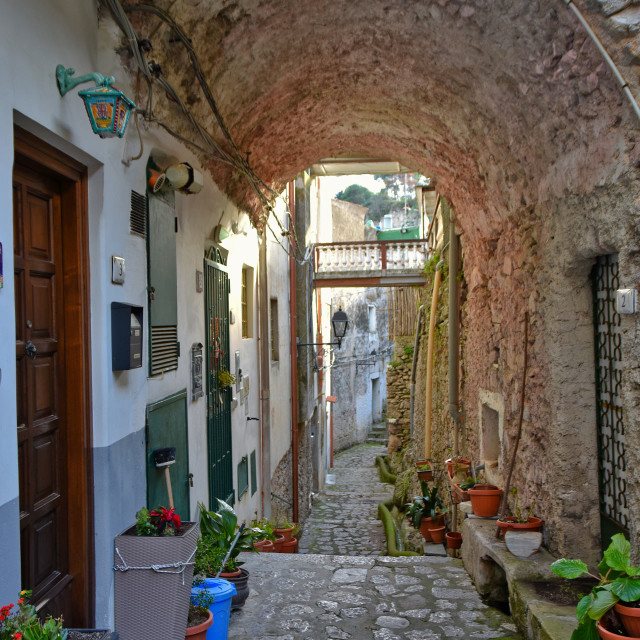 Stone passageway in Scala village