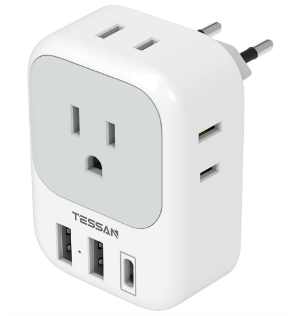 Multi-port Italy travel adapter
